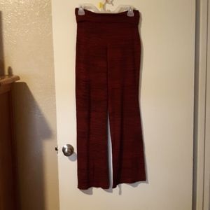 Red loose fitted pants